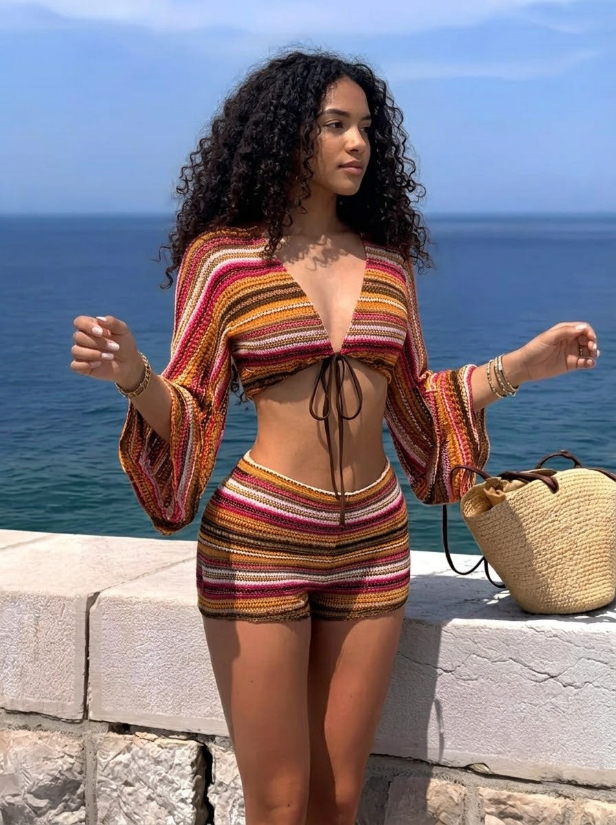 Conjunto de Crochet 'Atardecer Boho' de Dos Piezas